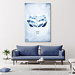 Tableaux Logo avec montagnes et arbres