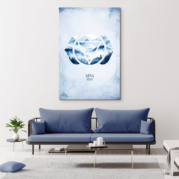 Logo avec montagnes et arbres Tableaux Logo avec montagnes et arbres