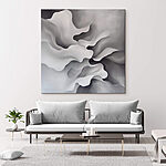 Tableaux Art abstrait blanc et gris