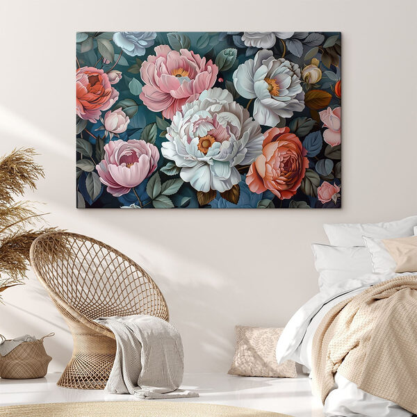 Des fleurs vibrantes dans des teintes douces Tableaux Des fleurs vibrantes dans des teintes douces
