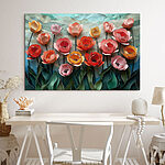 Tableaux Groupe de fleurs en papier