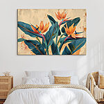 Tableaux Des fleurs tropicales vibrantes en harmonie