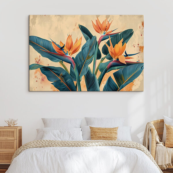 Des fleurs tropicales vibrantes en harmonie Tableaux Des fleurs tropicales vibrantes en harmonie