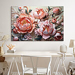 Tableaux De belles fleurs dans des tons pastels