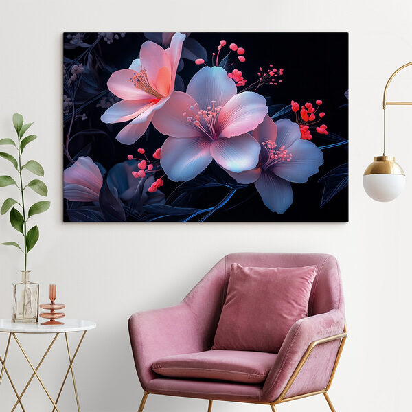 Fleurs délicates dans des teintes douces Tableaux Fleurs délicates dans des teintes douces