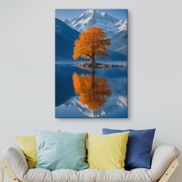 Arbre sur une île dans un lac Tableaux Arbre sur une île dans un lac