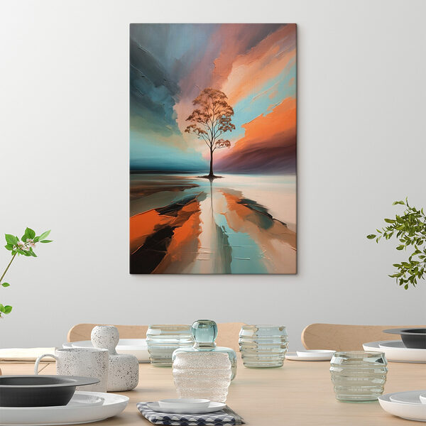 Arbre au milieu d'un lac Tableaux Arbre au milieu d'un lac