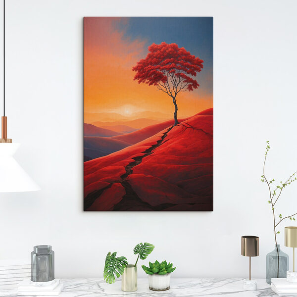 Arbre sur une colline Tableaux Arbre sur une colline
