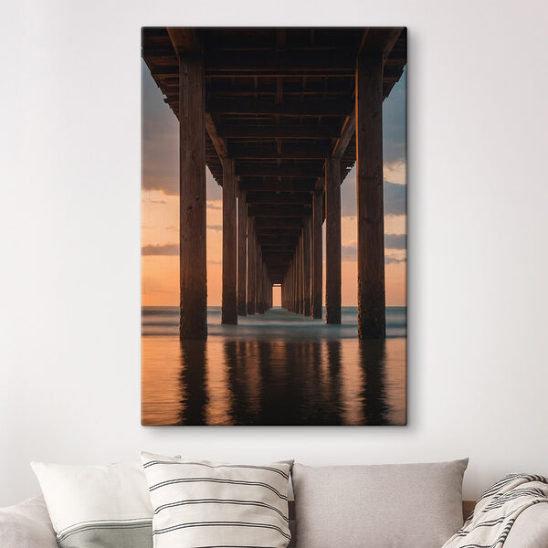 Pont en bois dans l'eau Tableaux Pont en bois dans l'eau