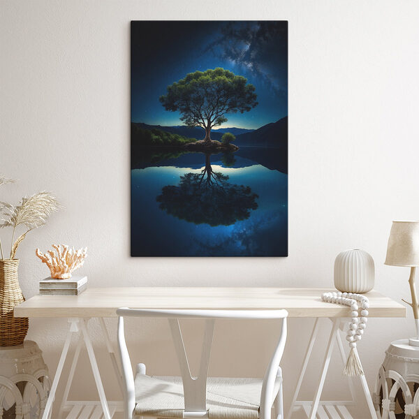 Arbre sur une île dans un lac Tableaux Arbre sur une île dans un lac