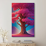 Tableaux Arbre aux feuilles roses