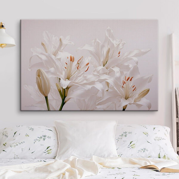 Groupe de fleurs blanches Tableaux Groupe de fleurs blanches