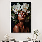 Tableaux Femme avec des fleurs dans les cheveux