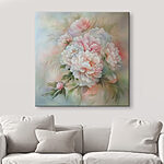Tableaux Peinture de fleurs sur fond blanc