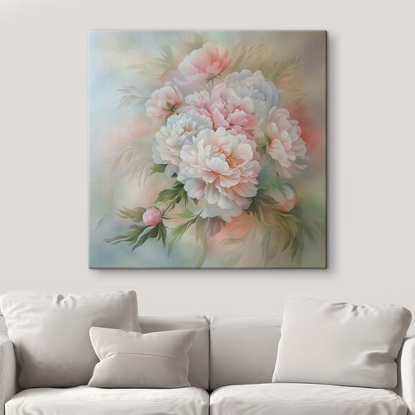 Peinture de fleurs sur fond blanc Tableaux Peinture de fleurs sur fond blanc
