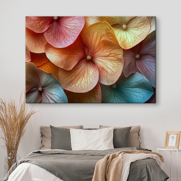 Tapisserie florale aux teintes douces Tableaux Tapisserie florale aux teintes douces