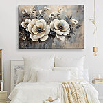 Tableaux Peinture de fleurs blanches