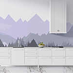 Papier peint Chaîne de montagnes avec des arbres