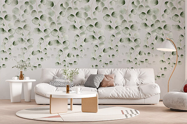 Feuilles douces en cascade Papier peint Feuilles douces en cascade