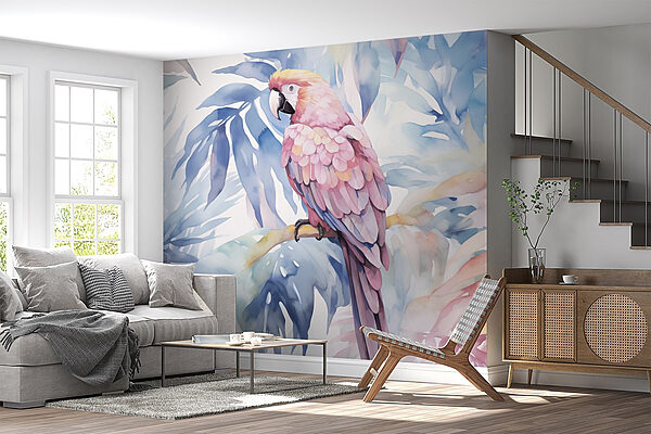 Oiseau coloré sur une branche Papier peint Oiseau coloré sur une branche