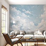 Papier peint Ciel bleu avec nuages