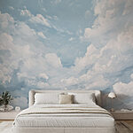 Papier peint Ciel bleu avec nuages