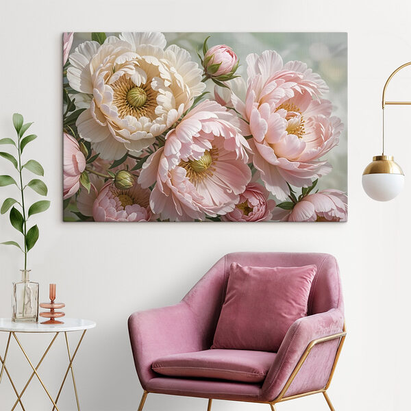 Fleurs délicates dans des tons pastel doux Tableaux Fleurs délicates dans des tons pastel doux