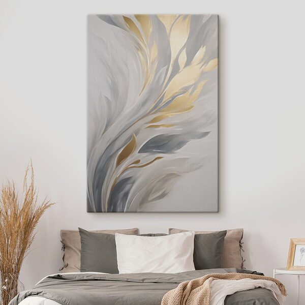 Abstraction artistique de feuilles gracieuses Tableaux Abstraction artistique de feuilles gracieuses