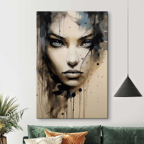 Peinture d'un visage de femme Tableaux Peinture d'un visage de femme