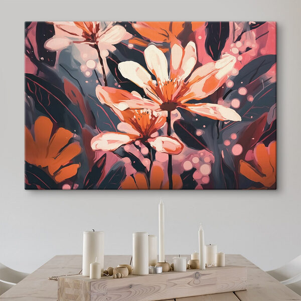 Peinture de fleurs et de feuilles Tableaux Peinture de fleurs et de feuilles