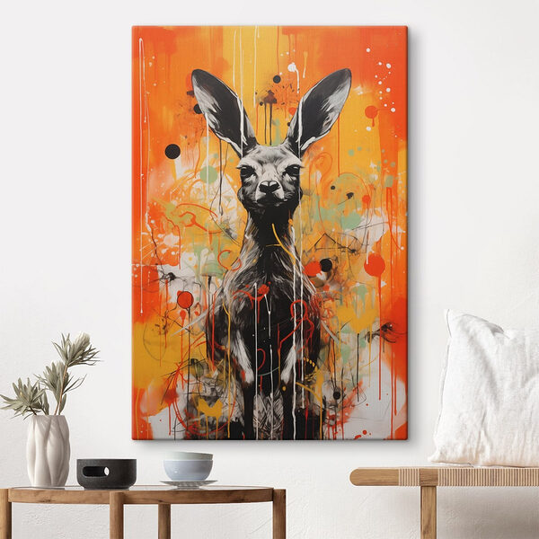 Peinture d'un kangourou Tableaux Peinture d'un kangourou
