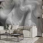 Papier peint Surface blanche et tourbillonnante