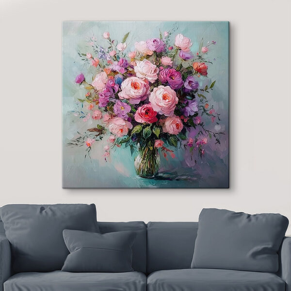 Peinture de fleurs dans un vase Tableaux Peinture de fleurs dans un vase
