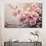 Tableaux Peinture de fleurs roses