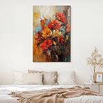 Tableaux Peinture de fleurs sur toile