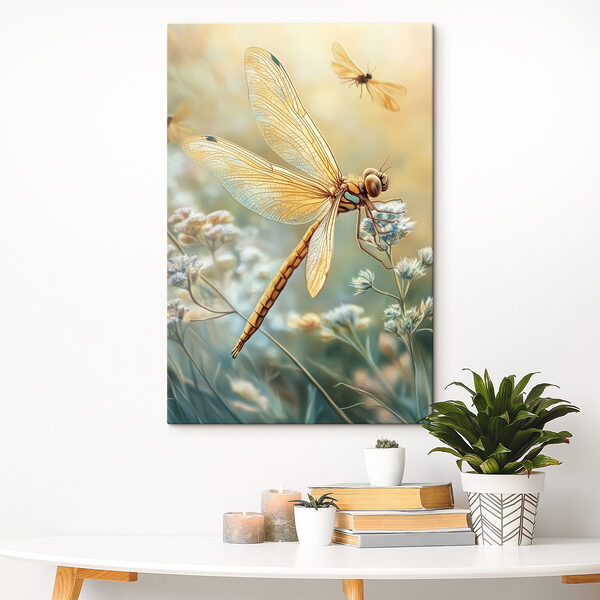 Libellule sur une fleur Tableaux Libellule sur une fleur