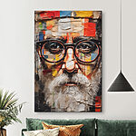 Tableaux Poster d'un homme à lunettes