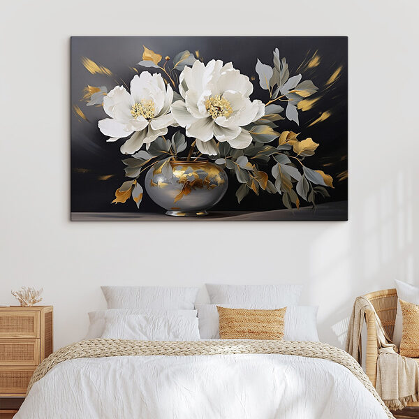 Peinture de fleurs dans un vase Tableaux Peinture de fleurs dans un vase