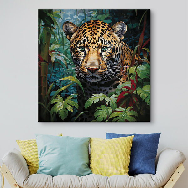 Léopard dans la jungle Tableaux Léopard dans la jungle