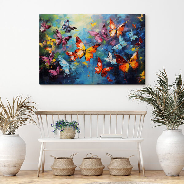 Peinture de papillons en vol Tableaux Peinture de papillons en vol