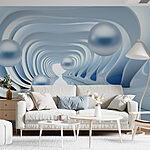 Papier peint Des vagues de design lisse et fluide