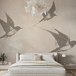 Papier peint Groupe d'oiseaux en vol