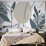 Papier peint Motif de feuilles et de branches