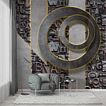Papier peint Groupe de lettres sur un mur