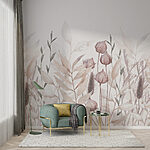 Papier peint Peinture de plantes et de feuilles
