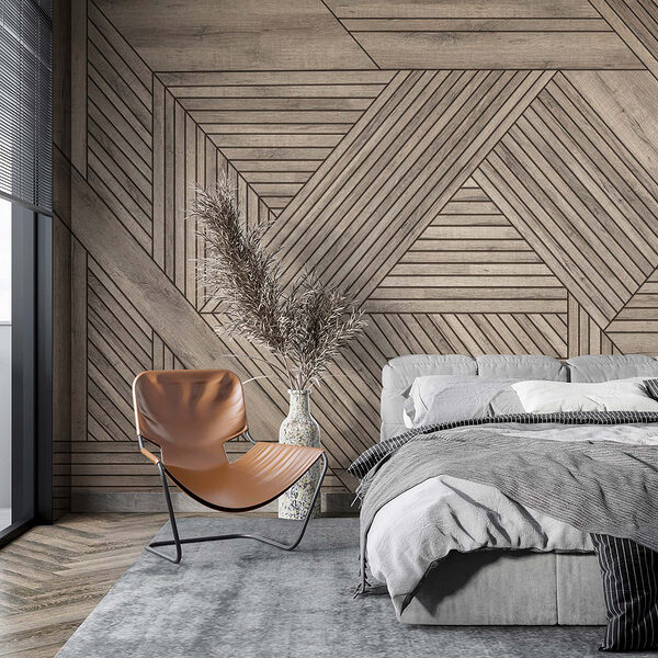 Parquet avec motif Papier peint Parquet avec motif