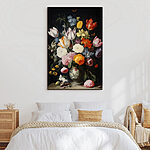 Tableaux Vase de fleurs avec papillons