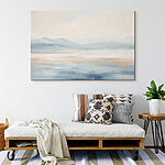 Tableaux Peinture d'un paysage avec des montagnes au loin