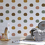 Papier peint Motif de points colorés