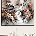 Tableaux Pont au-dessus d'une rivière